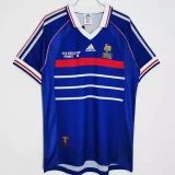 1998 France Home Blue Retro Soccer Jersey