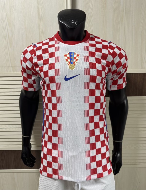 2026 World Cup Croatia Home Player Version Soccer Jersey