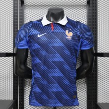26-27 France Home Player Version Soccer Jersey*星星F刺绣