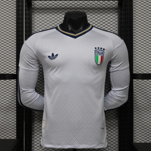 2026 Italy Away Long sleeves Player Version Soccer Jersey*长袖球员