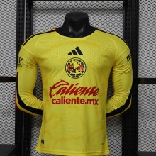 26-27 Club America Home Long sleeves Player Version Soccer Jersey*长袖球员