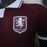 26-27 Aston Villa Home Player Version Soccer Jersey