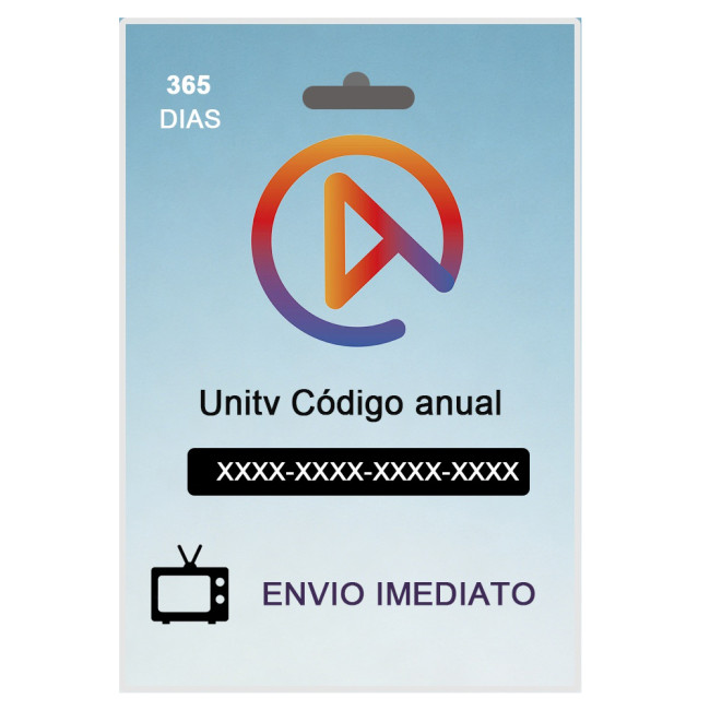 Recarga Unitv anual código