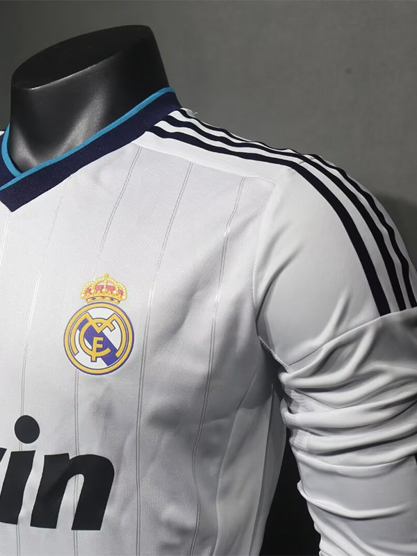 2012-2013 RMA Home Player Version 长袖球员 Long Sleeve Retro Soccer Jersey