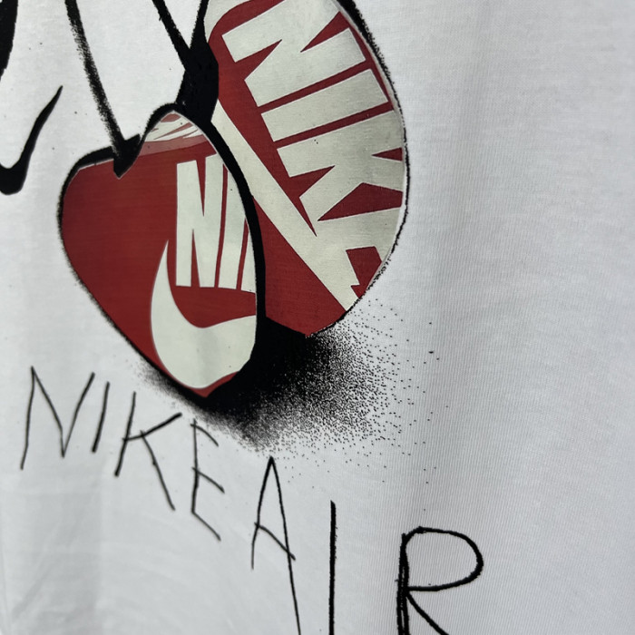 T273 NK White High Quality Casual T-Shirt #苹果