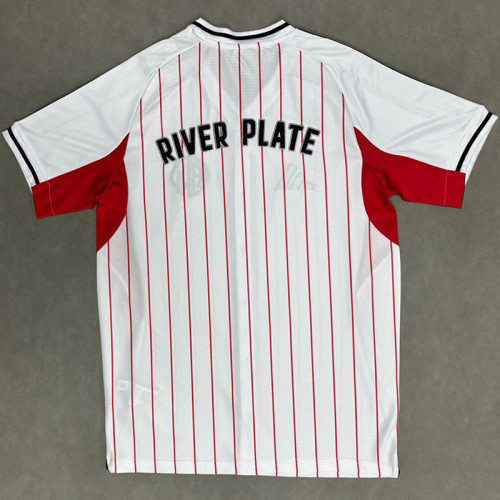 2025-26 River Plate White Casual Edition Baseball Jersey