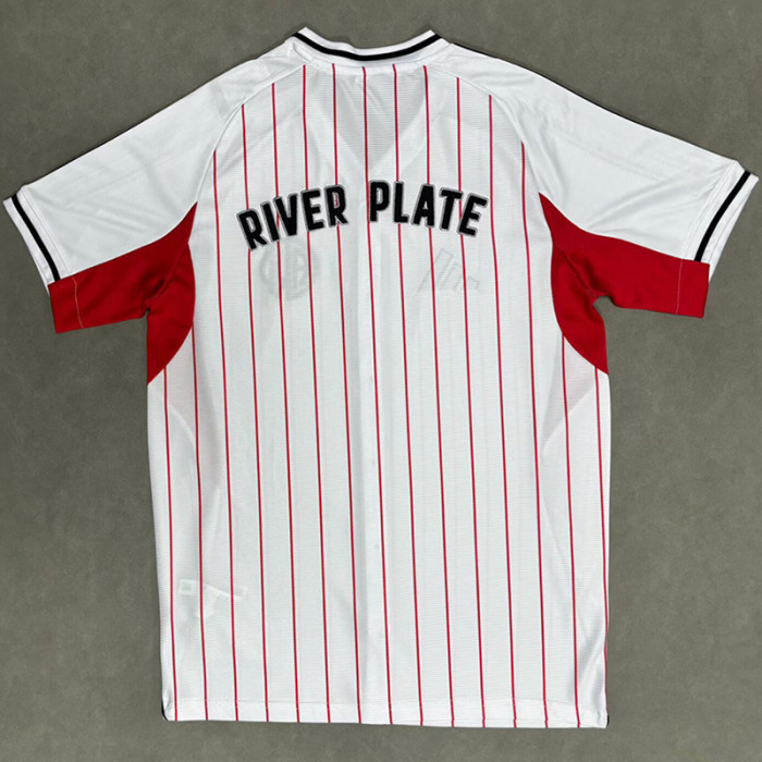 2025-26 River Plate White Casual Edition Baseball Jersey