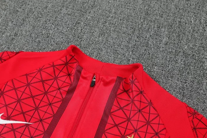 2025-26 PSG Red Half Pull Tracksuit (半拉链)