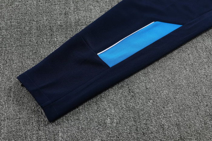 2025-26 Marseille Fancy blue Jacket Tracksuit