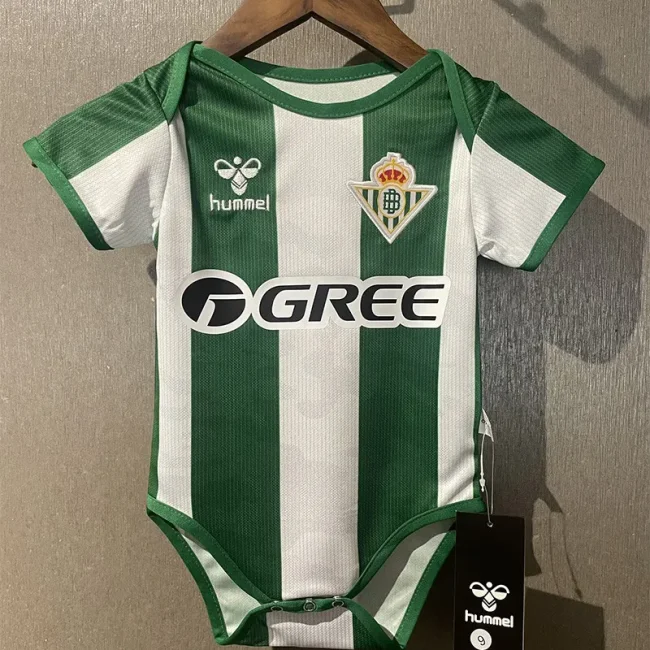 2025-26 Real Betis Home Baby Infant Crawl Suit