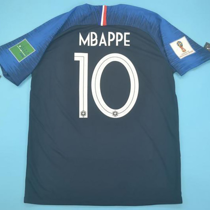 2018 France Home Retro Soccer Jersey
