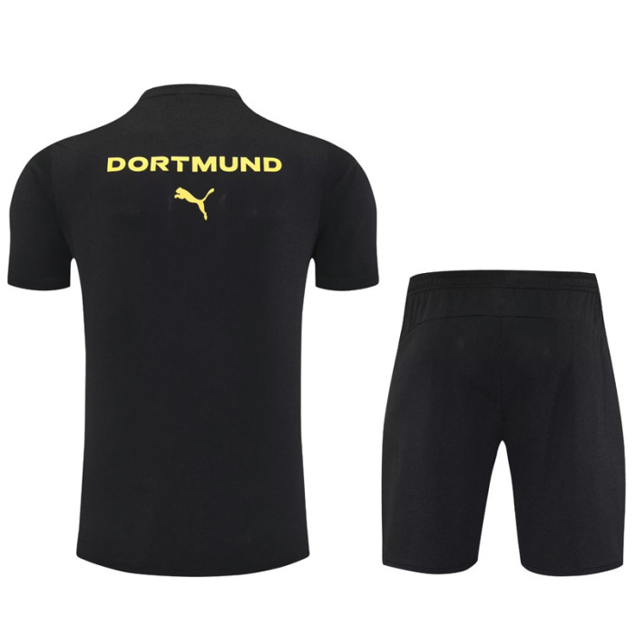 25-26 Dortmund Black Training Short Suit