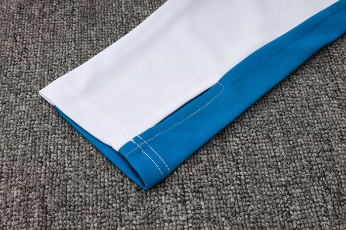 2024 JOM White Half Pull Tracksuit (半拉链)
