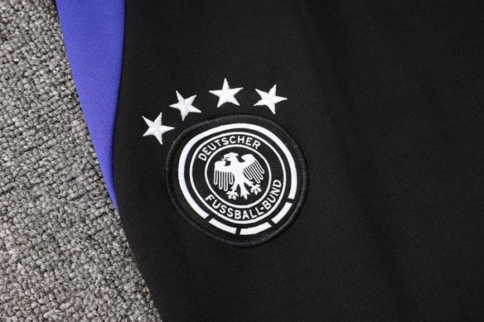 24-25 Germany Black Jacket Tracksuit (紫边)