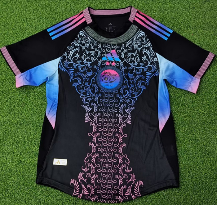 25-26 Algeria Black Player Version Training shirts #A37
