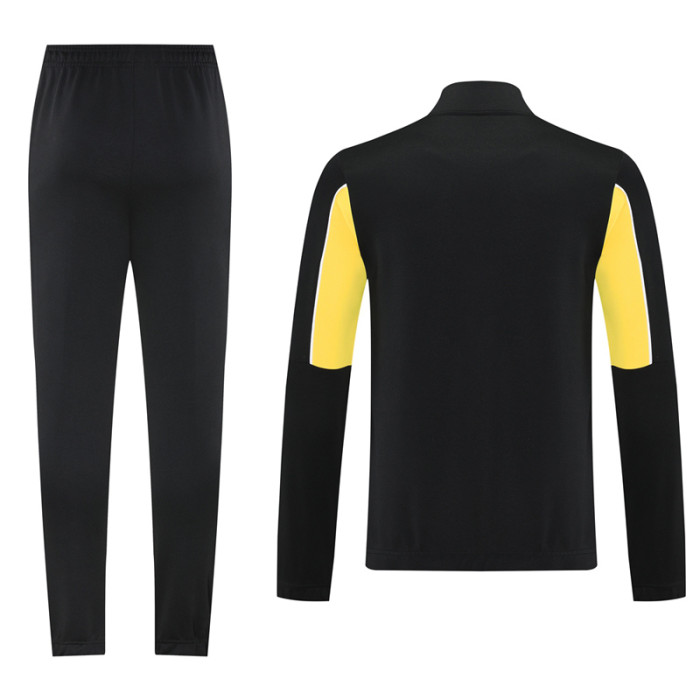 25-26 Dortmund Black Yellow Jacket Tracksuit #01