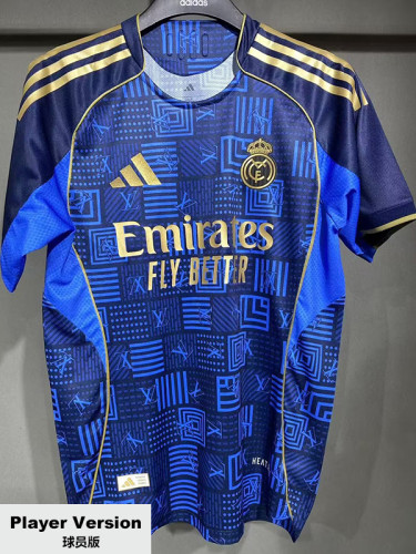 2025-26 RMA Blue Special Edition Player VersionTraining Shirts (球员)