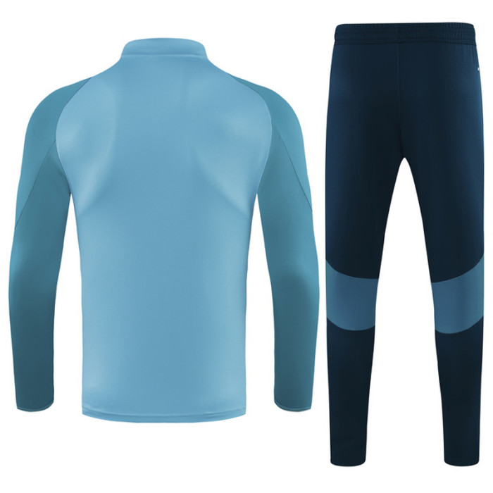 25-26 Flamengo Blue Kids Half Pull Tracksuit (童装)(半拉链)