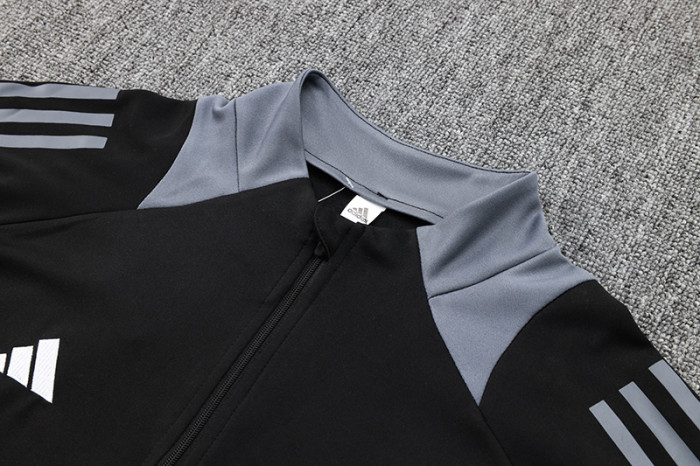 24-25 AD Black Half Pull Tracksuit #06 (半拉链)
