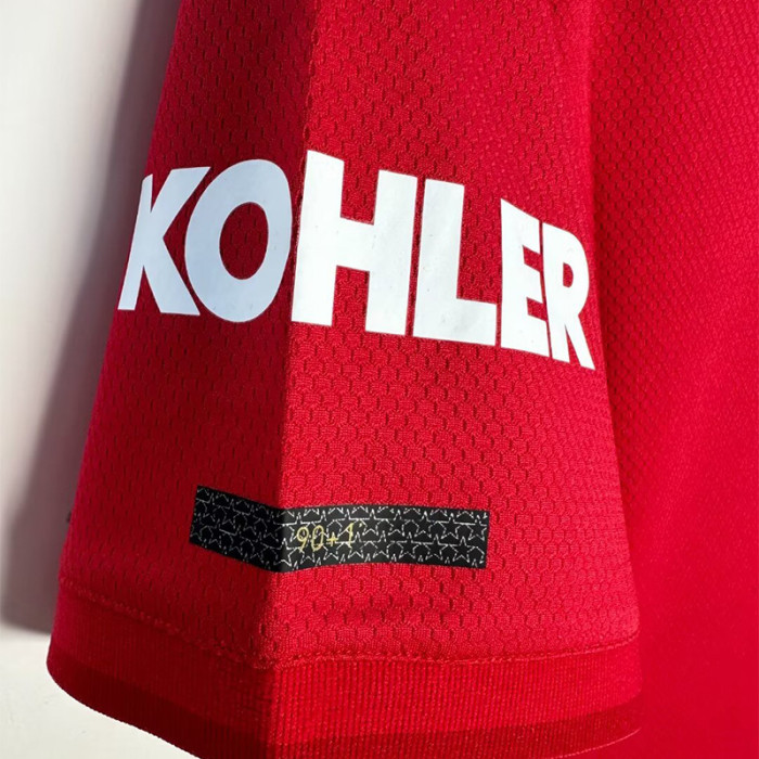 2019-2020 Man Utd Home Retro Soccer Jersey