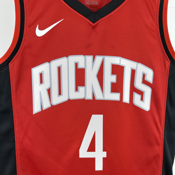 22-23 ROCKETS GREEN #4 Red Away Top Quality Hot Pressing NBA Jersey