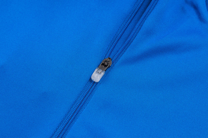 2025-26 RMA Lake blue Half Pull Tracksuit半拉链）