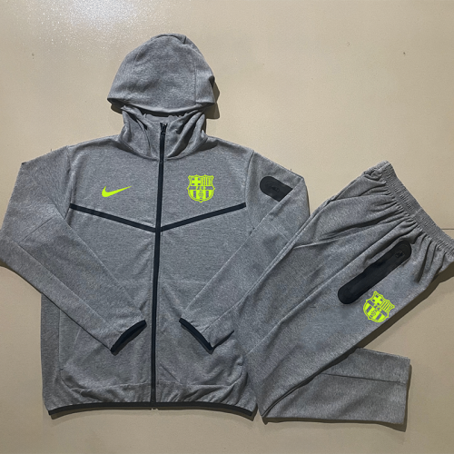 24-25 BAR Grey Hoodie Jacket Tracksuit #F577(绿标)