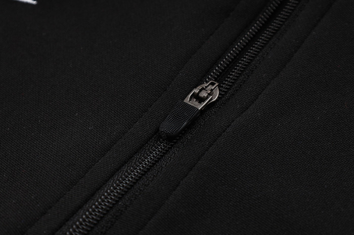 24-25 NK Black Kids Half Pull Tracksuit #05(童装半拉链)(白色领)