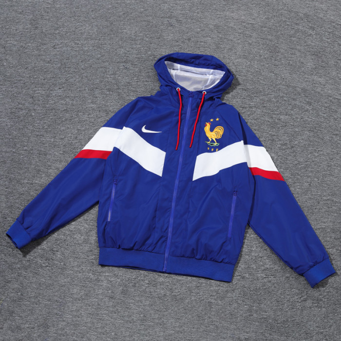 24-25 France Blue Windbreaker (High Quality)球员