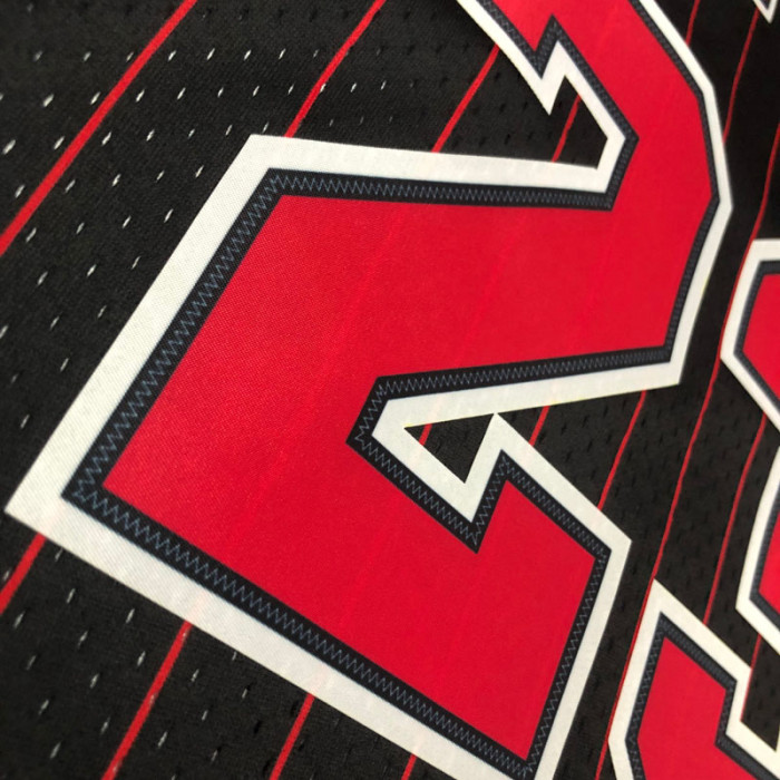 1996 BULLS JORDAN #23 Black Retro Top Quality Hot Pressing NBA Jersey