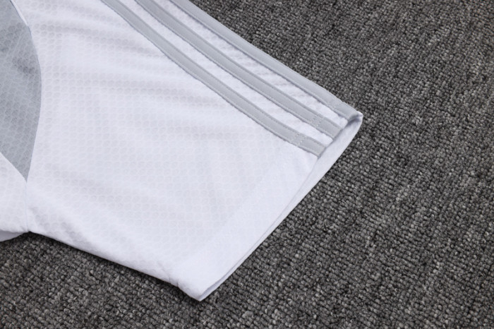 2025-26 RMA Grey white Polo Tracksuit #C2557