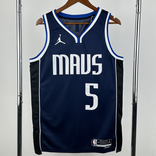 2022-23 Dallas Mavericks RUSSELL #5 Royal blue TopQuality Hot Pressing NBA Jersey (Trapeze Edition)飞人版