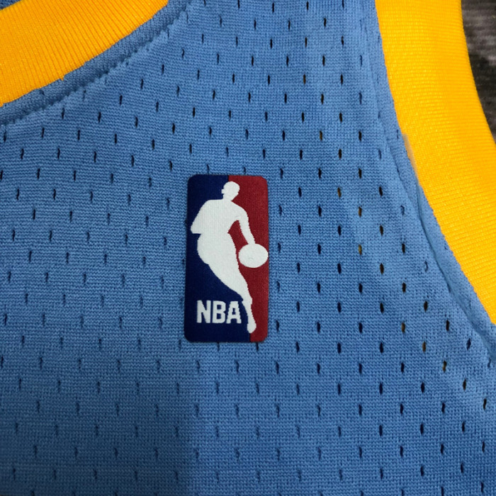 2002 LAKERS BRYANT #8 Light blue Retro Top Quality Hot Pressing NBA Jersey