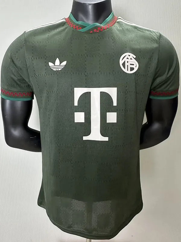 2025-26 Bayern Grey Green Special Edition Player Version Training shirts