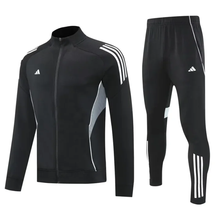 2025 AD Black Jacket Tracksuit #2319
