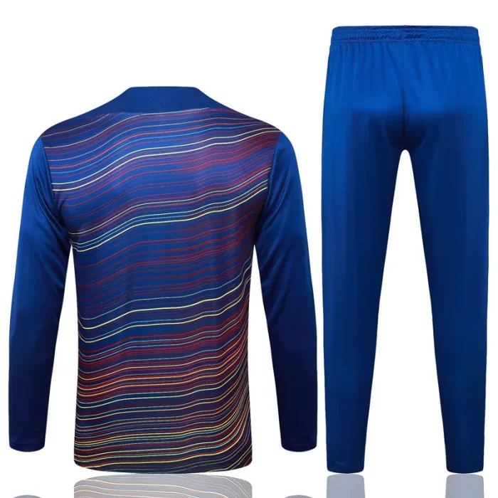 25-26 BAR Fancy blue Half Pull Tracksuit #B25106(半拉链)