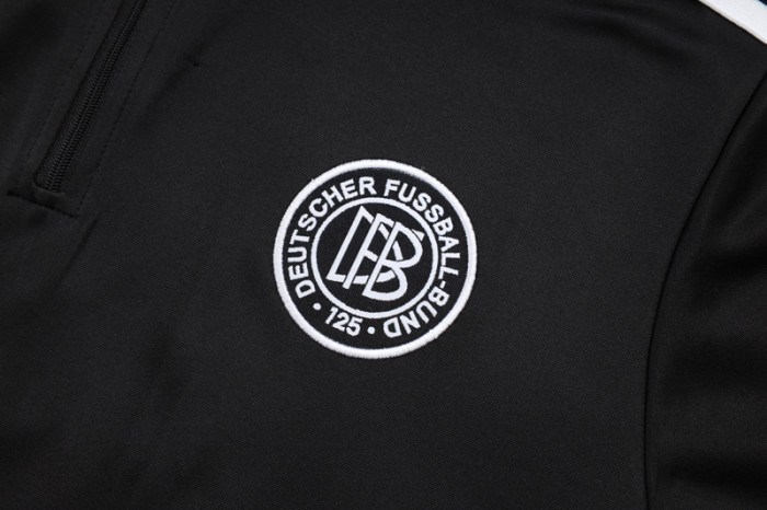 25-26 Germany Black Kids Half Pull Tracksuit #E25137(童装)(半拉链)