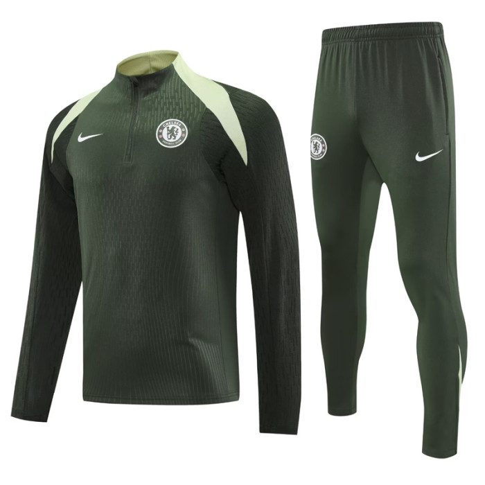 25-26 CHE Army green Half Pull Tracksuit (半拉链)