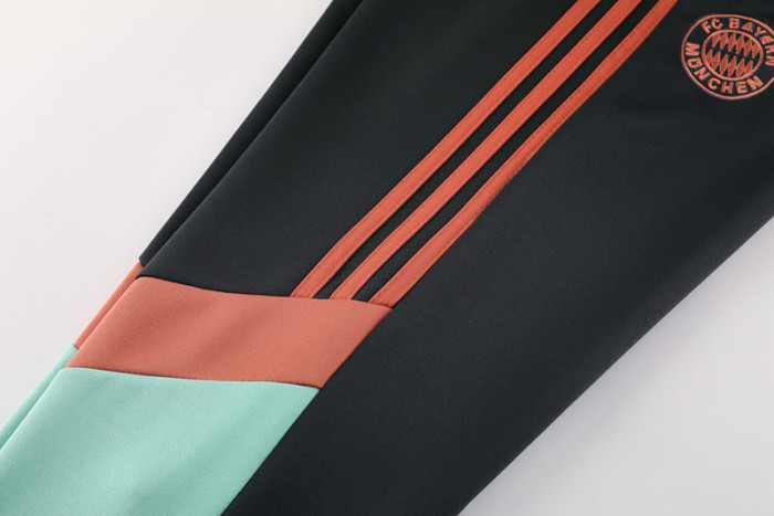 24-25 Bayern Black green Jacket Tracksuit #03