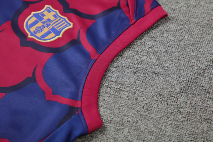 24-25 BAR Red-Blue Tank top and shorts suit
