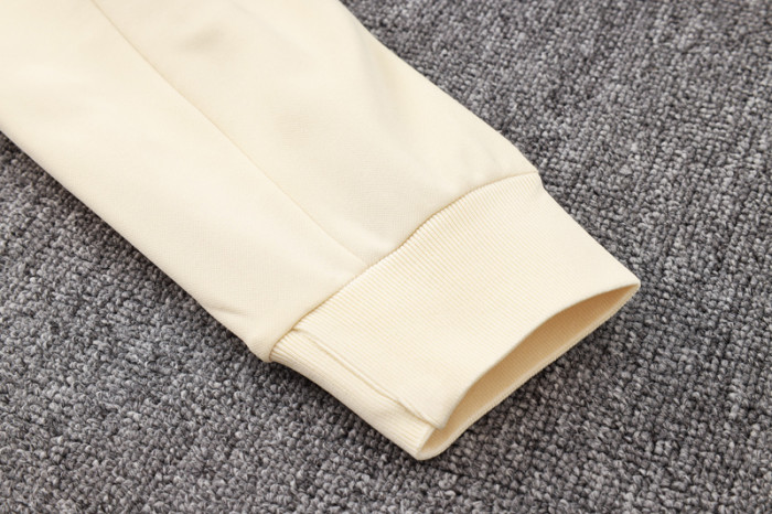 24-25 PSG Jordan Khaki Hoodie Half Pull Tracksuit #F564半拉连帽