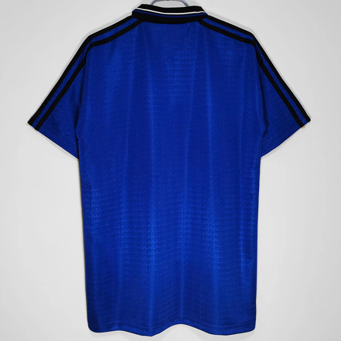 1994 Argentina Away Retro Soccer Jersey (钢印纹)