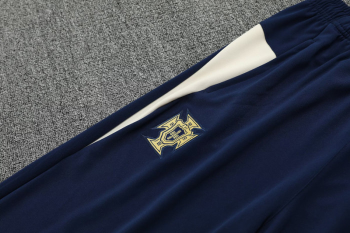 2025-26 Portugal Light yellow Half Pull Tracksuit (半拉链)