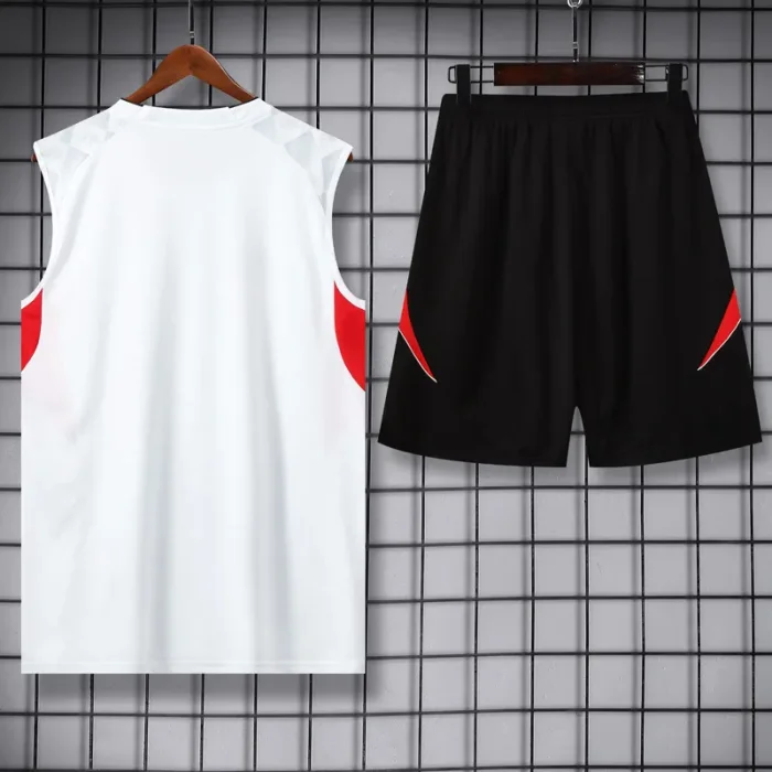 25-26 Man Utd White Tank top and shorts suit