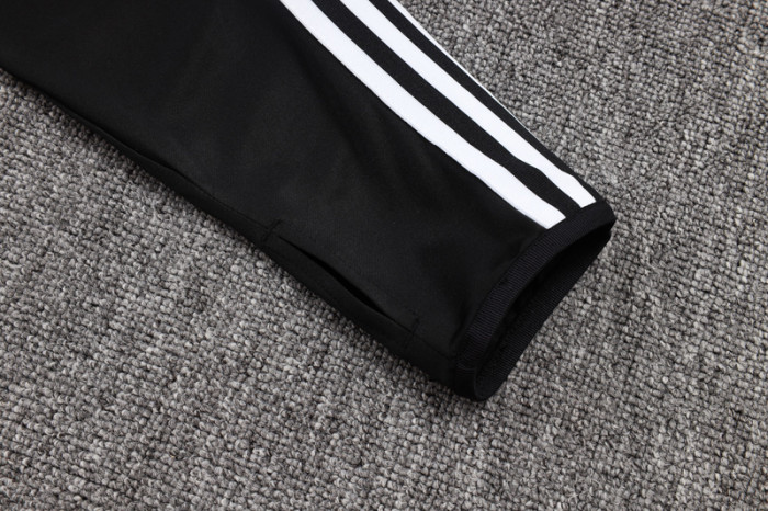 25-26 Germany Black Kids Half Pull Tracksuit #E25137(童装)(半拉链)