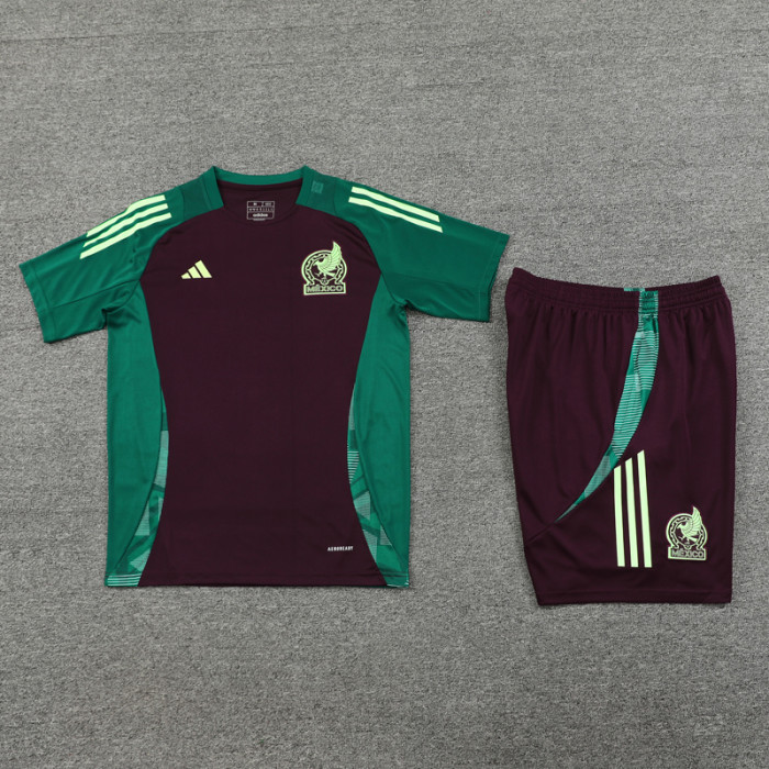 24-25 Mexico Maroon Training Short Suit