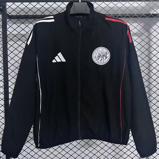2025-26 Ajax Black Windbreaker