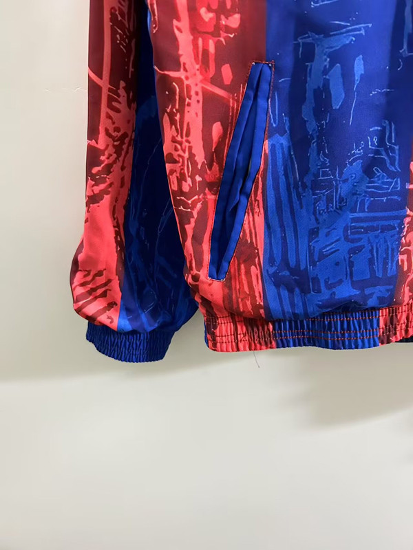 24-25 BAR Red Blue & Blue Double Sided Windbreaker (双面风衣)