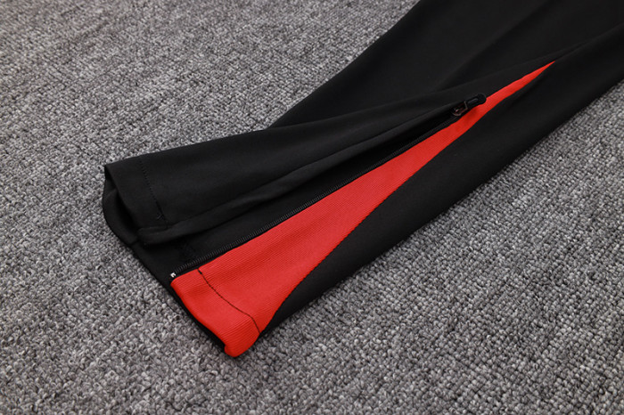 24-25 Portugal Black Half Pull Tracksuit (半拉链)