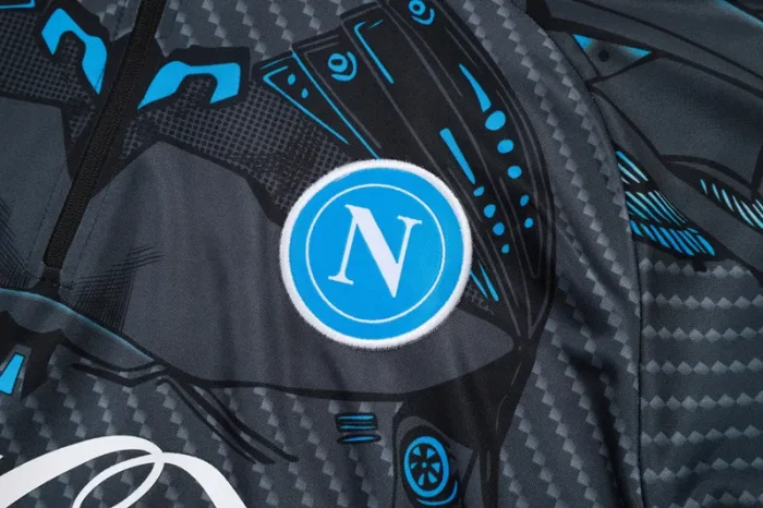 25-26 Napoli Grey Half Pull Tracksuit #B2589(半拉链)